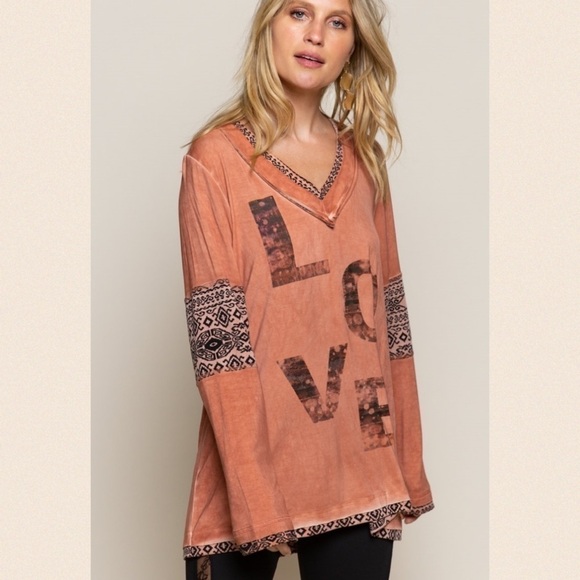 Autumn Sunset “Love So Love” Knit Top - Picture 2 of 5